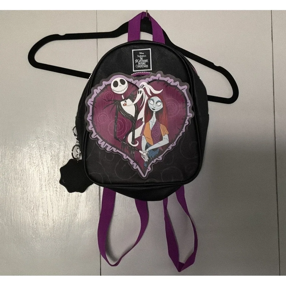Tim Burton's The Nightmare Before Christmas‎ Backpack 11x 9 Spiderweb Charm